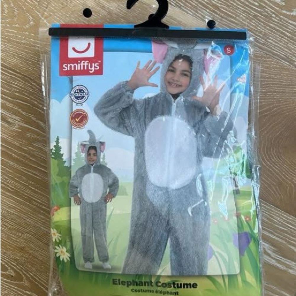 miffy Gray and White Elephant Costume for Kids